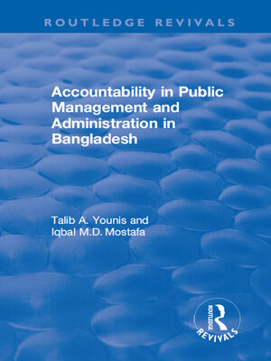 cover image of Accountability in Public Management and Administration in Bangladesh